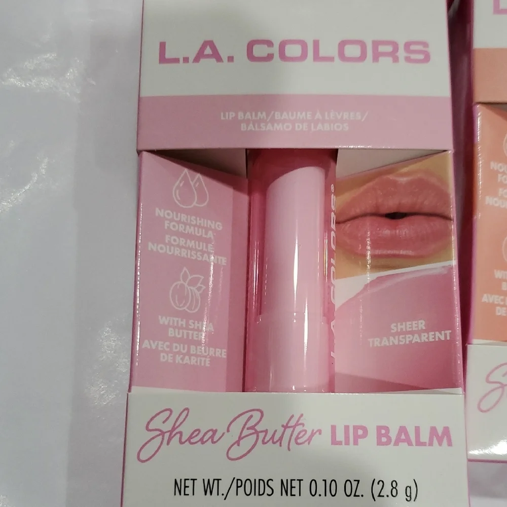 2pack shea butter enriched sheer transparent lip balms new‎